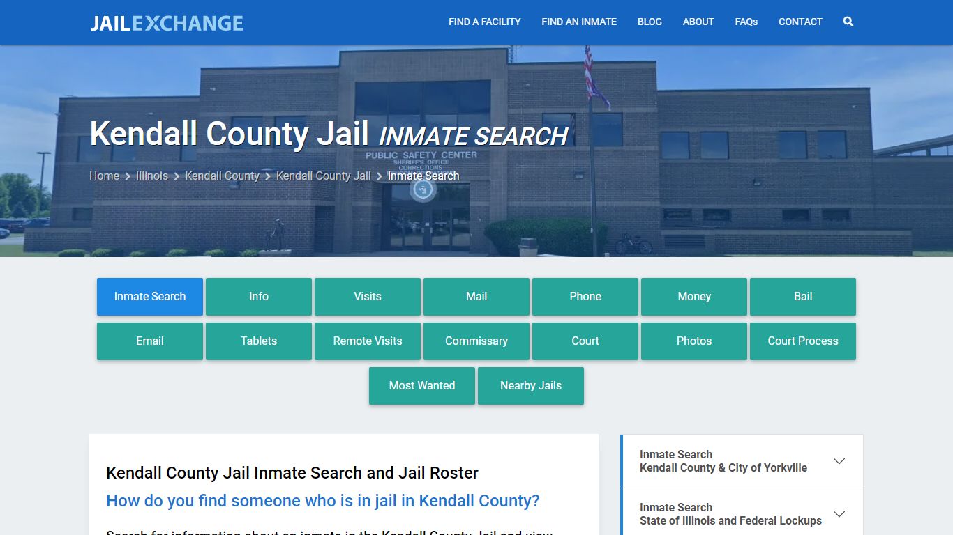 Inmate Search: Roster & Mugshots - Kendall County Jail, IL - Jail Exchange